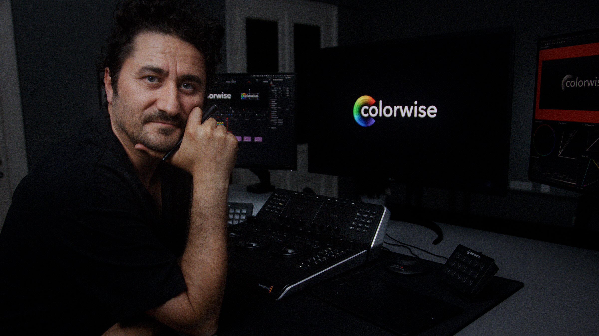 Fatih Öger in the Colorwise grading studio
